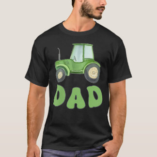 Camiseta Pai do Menino do Aniversário Tratores Caminhões da