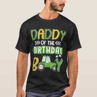 Camiseta Pai do Menino do Trator de Aniversário Caminhões F