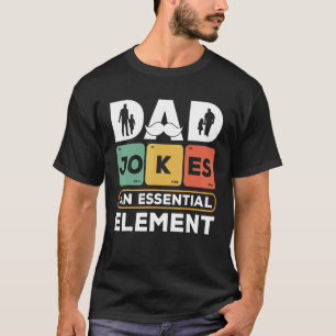 Camiseta Pai Do Mens Piada Um Elemento Essencial Vintage Pa