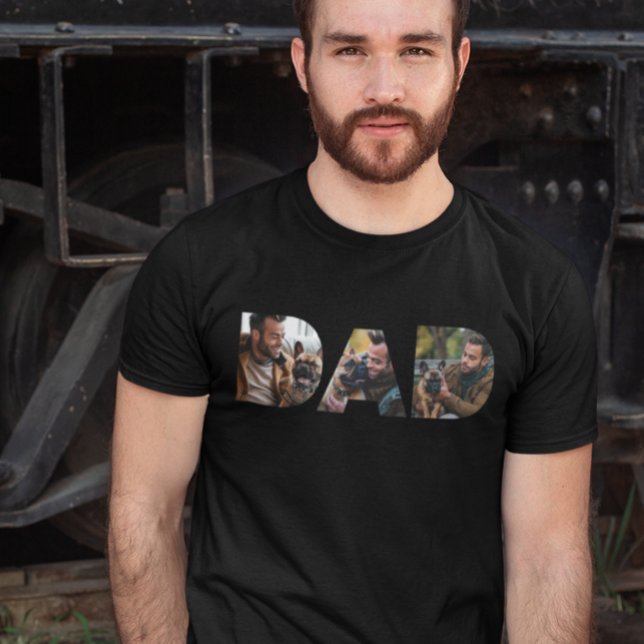 Camiseta Pai do Modelo de Foto de Cachorro (Criador carregado)