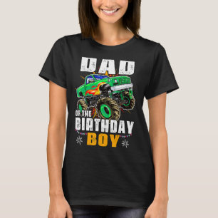 Camiseta Pai Do Monster Truck Family Matching Party Do Bir