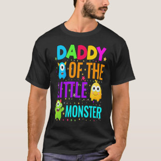 Camiseta Pai Do Monstro Da Família Aniversário