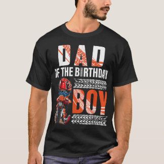 Camiseta Pai do motocross de dois dias da Bicicleta Birthda