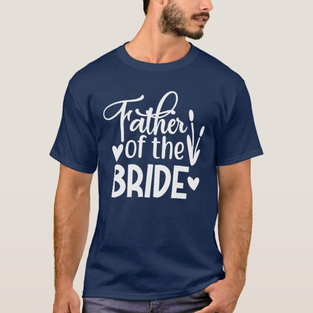 Camiseta Pai do Noivo Roupas Combinando Casamento e Bach (Frente)