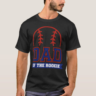 Camiseta Pai do Novato Tema de Beisebol para 1º Aniversário