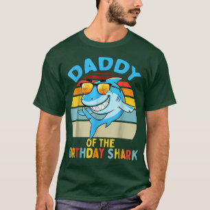 Camiseta Pai Do Pai De Aniversário Do Tubarão