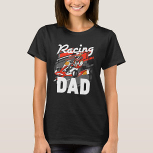 Camiseta Pai do Pai Kart, Corrida de Tripulação Go Kart Spe