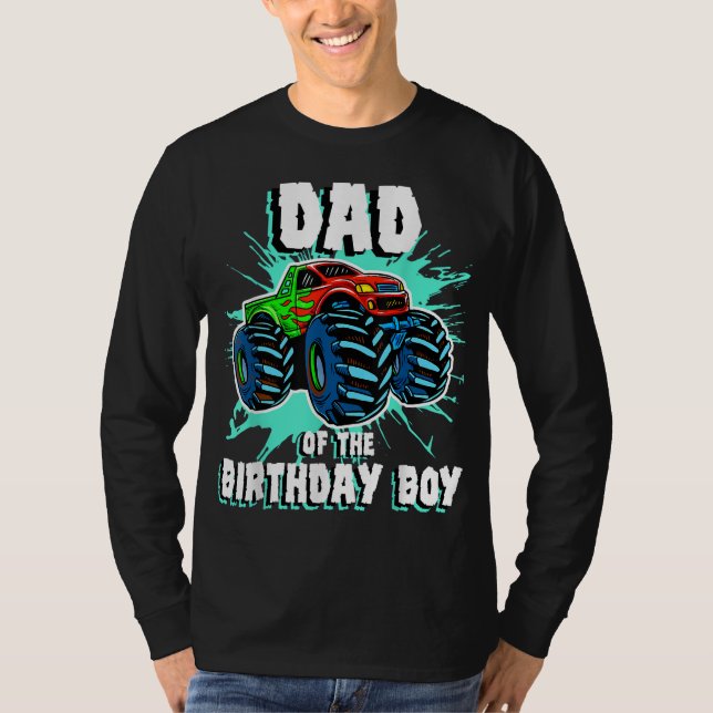 Camiseta Pai do Par de Aniversário do Monstro do Aniversári (Frente)