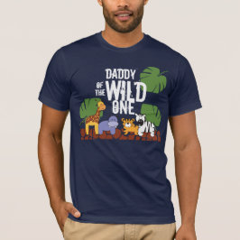 Camiseta PAI do Partido primeiro aniversario Safari WILD ON