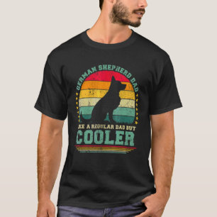 Camiseta Pai do Pastor Alemão Masculino Como Um Pai Regular