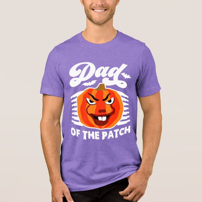 Camiseta Pai do Patch - Feliz Dia das Bruxas de Abóbora Eng (Frente)
