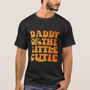 Camiseta Pai Do Pequeno primeiro aniversario Laranja Divert