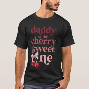 Camiseta Pai do Primeiro Nascimento do Jovem de Cereja