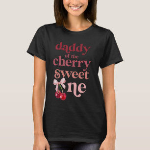 Camiseta Pai do Primeiro Nascimento do Jovem de Cereja