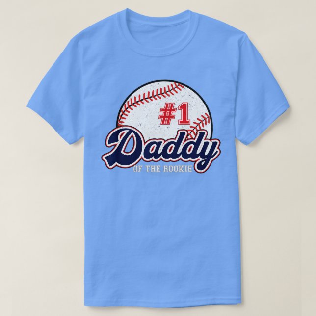 Camiseta Pai do Rookie do Ano Baseball P (Frente do Design)