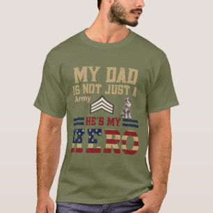 Camiseta Pai do Sargento do Exército Shepherd Australiano