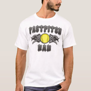 Camiseta Pai do softball de Fastpitch tribal