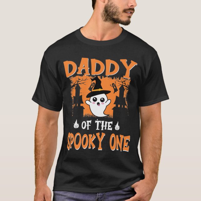 Camiseta Pai do Spooky One, primeiro aniversario Halloween (Frente)