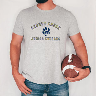 Camiseta Pai do Stoney Creek Junior Cougars Pata Cinza