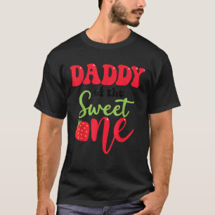 Camiseta Pai do Sweet One Strawberry Summer First Bir