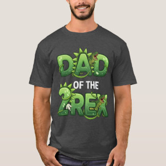 Camiseta Pai do T-Rex Design de Pai de Dinossauro Engraçado