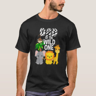 Camiseta Pai Do Tema De Aniversário Do Tema "Selvagem-Um-Z