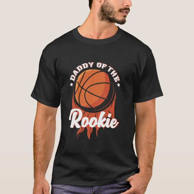 Camiseta Pai do Tema de Basquete de primeiro aniversario do (Frente)