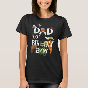 Camiseta Pai Do Tema Do Jardim Zoológico De Aniversário