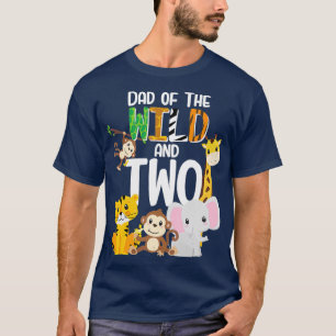 Camiseta Pai do Tema Selvagem e Dois Jardins Zoológicos Ani