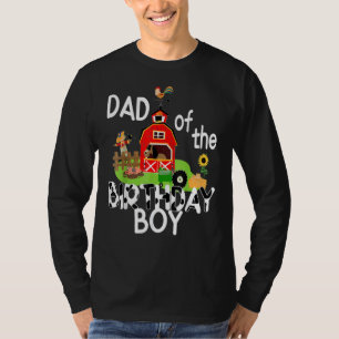 Camiseta Pai Do Trac De Animais Da Fazenda Do Garoto De Nas