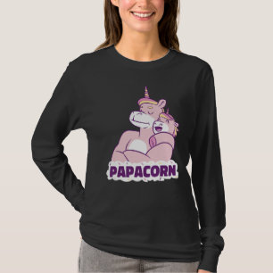 Camiseta Pai Do Unicórnio E Pai Do Bebê Papa Filhos Pai Fa