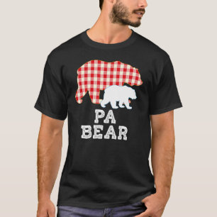Camiseta Pai do Urso Xadrez Excelente do Avô Dia do Pai Org