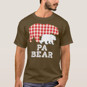 Camiseta Pai do Urso Xadrez Excelente do Avô Dia do Pai Org