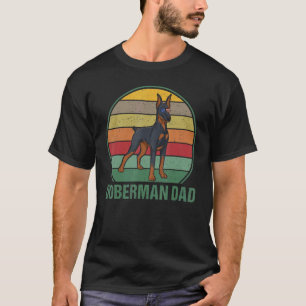 Camiseta Pai Doberman American Flag Sunglass Dobie Dog Fa