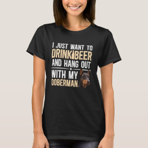 Camiseta Pai Doberman Engraçado de um Doberman Pinscher Pai