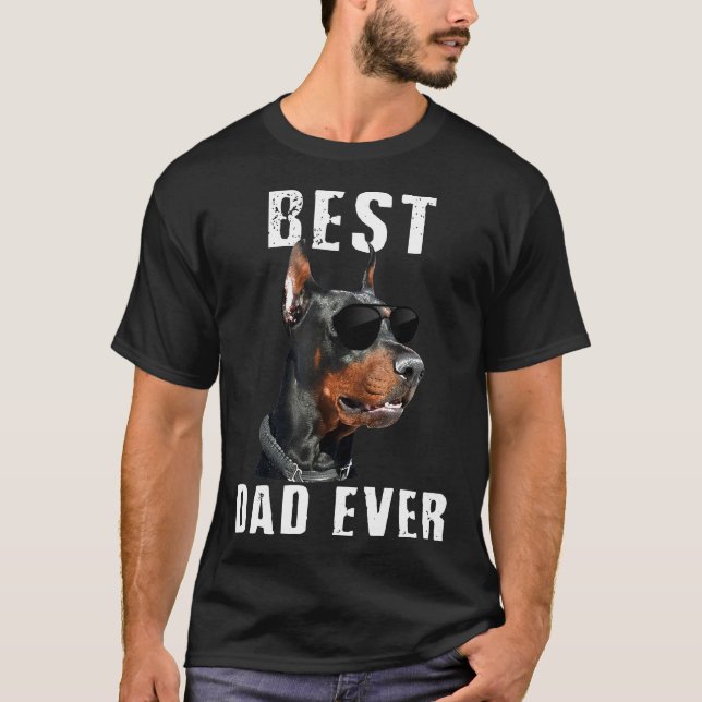 Camiseta Pai Doberman Pinscher (Frente)