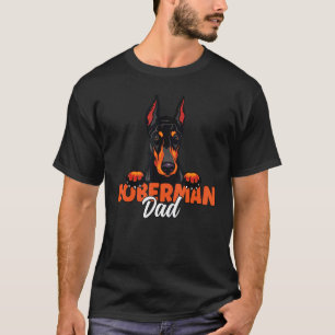 Camiseta Pai Doberman Pinscher Cachorro Cachorro Pai Dobie