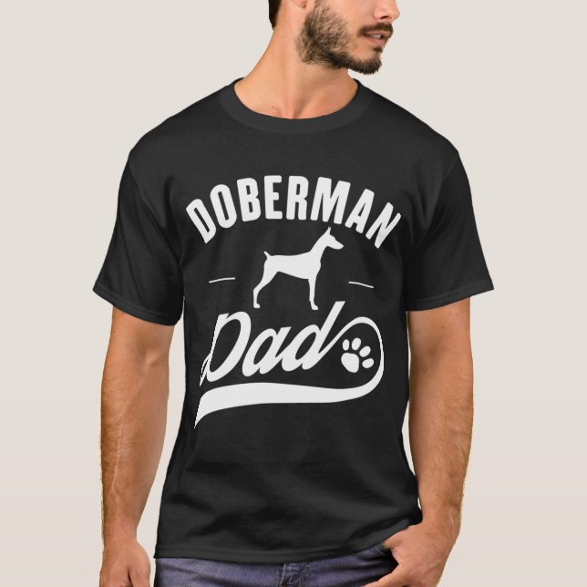 Camiseta Pai Doberman - Proprietário do Cachorro (Frente)