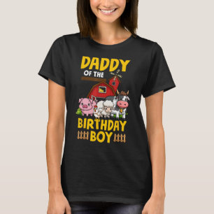 Camiseta Pai Dos Animais Da Fazenda De Aniversário Barnyard