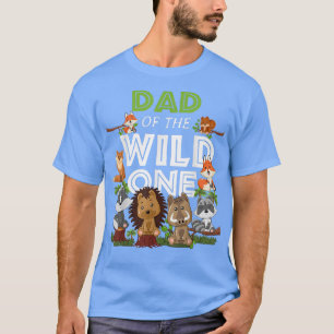 Camiseta Pai dos animais selvagens do jardim zoológico selv