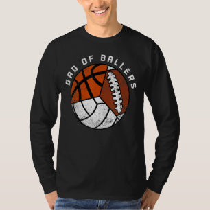 Camiseta Pai dos Atletas Masculinos Volei Basquete Futebo