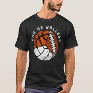 Camiseta Pai dos Atletas Masculinos Volei Basquetebol Fut