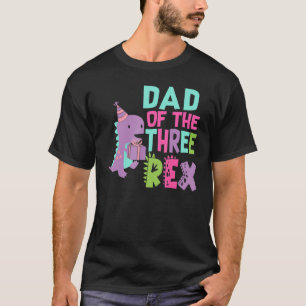 Camiseta Pai dos Mens da Família dos Três Jovem Rex