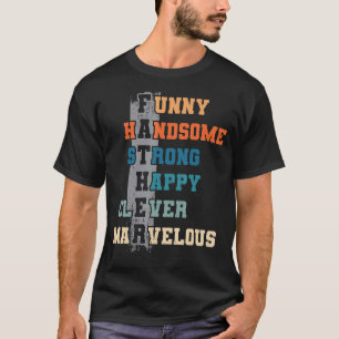 Camiseta Pai dos Mens Papa Melhor Pai Nunca Pais D