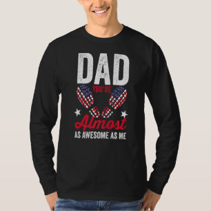 Camiseta Pai dos Mens, você é quase como eu bandeira americ