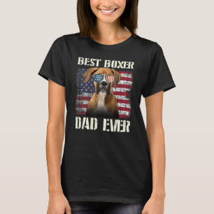 Camiseta Pai dos óculos solares da melhor boxinha da adoles