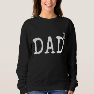 Camiseta Pai Dos Três De Crianças Pai Cortado Pai Ao Tercei