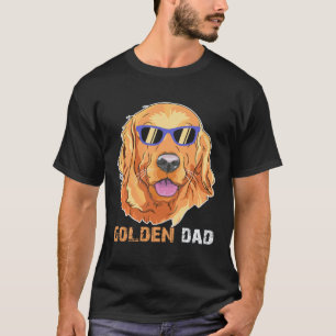 Camiseta Pai Dourado Cachorro Retriever Dourado Dia dos P