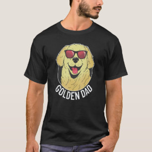 Camiseta Pai Dourado Pet Cão Golden Retriever Homem Pai Dou