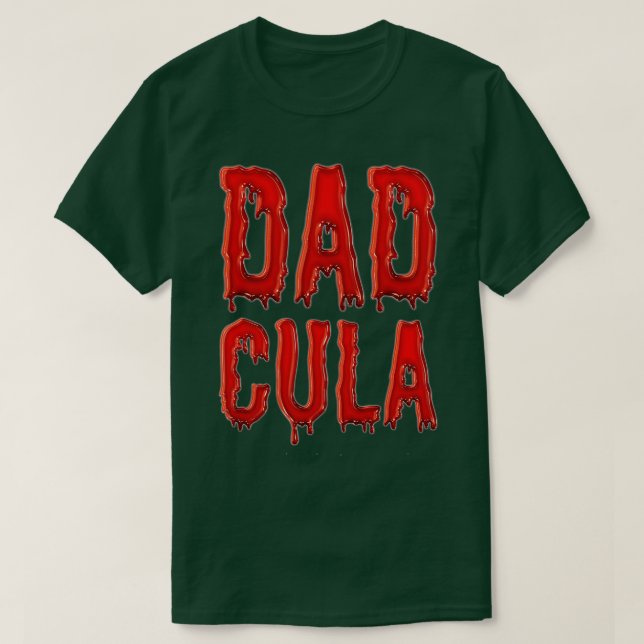 Camiseta Pai Dracula Monstro Costume Fácil Halloween G (Frente do Design)